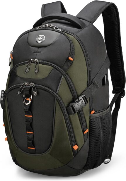Swissdigital Design Business Laptop Backpack with Smart USB Charging