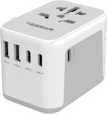 TESSAN Universal Travel Adapter, International Power Adapter 5.6A 28W