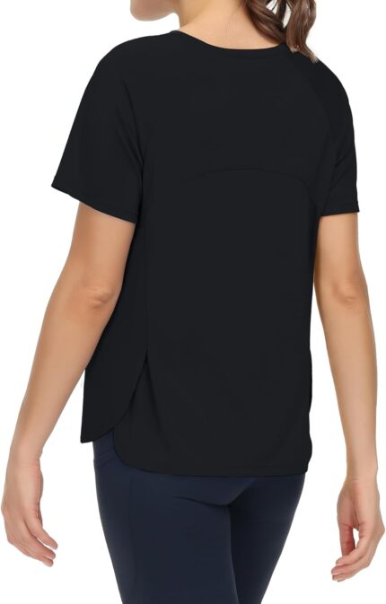 THE GYM PEOPLE Women's Short Sleeve Workout Shirts