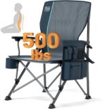 TIMBER RIDGE Oversized Folding Camping Chair with Lumbar Support
