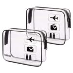 TSA Approved Clear Travel Toiletry Bag wih Zippers Carry-on Travel
