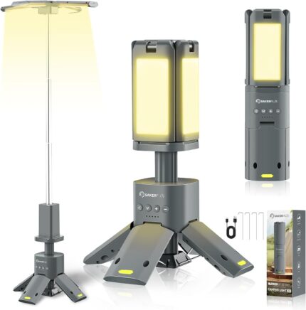 Telescopic Camping Lantern, 14000mAh Rechargeable Cordless Camping