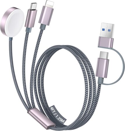 Temdan for Apple Watch Charger,3 in 2 USB C Cable for iPhone 16