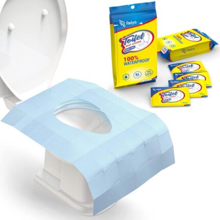 Toilet Seat Covers Disposable 100% Waterproof (20 Pack) - XL
