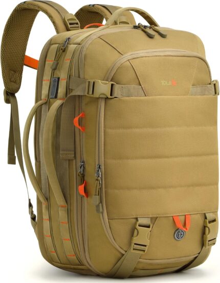 Tolaccea Carry on Travel Backpack, TSA Friendly Flight Approved Laptop
