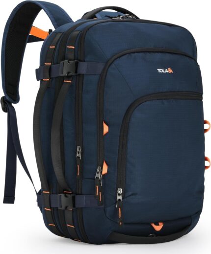 Tolaccea Travel Backpack, TSA Friendly Flight Approved Carry-on