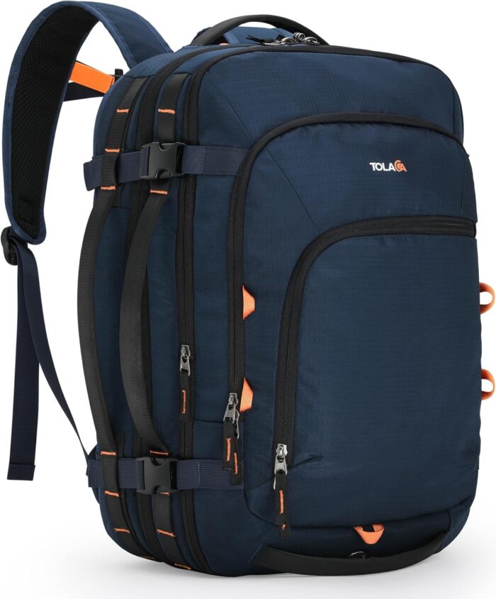 Tolaccea Travel Backpack, TSA Friendly Flight Approved Carry-on