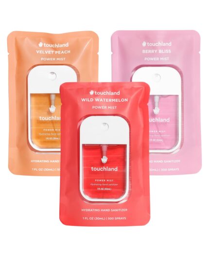 Touchland Power Mist Hydrating Hand Sanitizer Spray, JUICY Trio Set