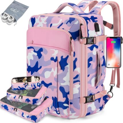 Travel Backpack 42L Carry on Backpack Flight Approved Expandable