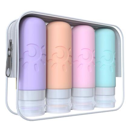 Travel Bottles for Toiletries, TSA Approved Travel Containers 3oz Leak