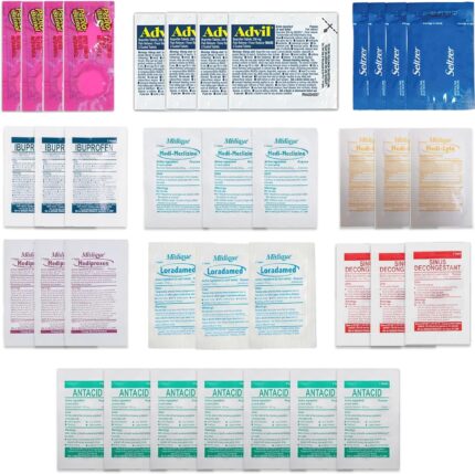 Travel Essentials Medicine Variety Pack with Travel RX Kit & Travel