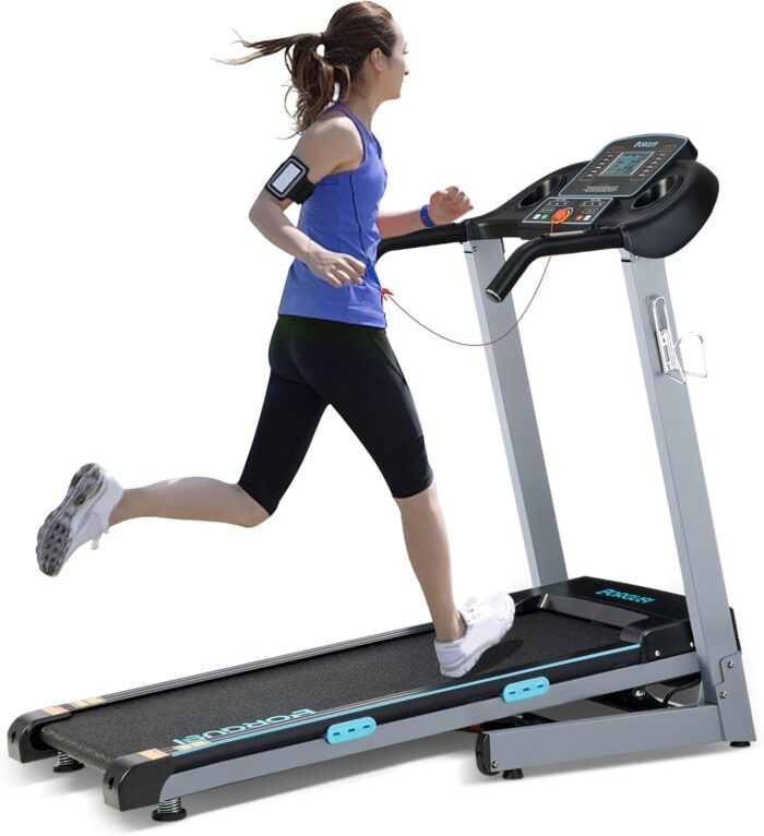 Treadmill with Auto Incline - 300 lb Capacity, 3.0HP Folding