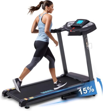 Treadmill with Auto Incline, 3HP Treadmills for Home with