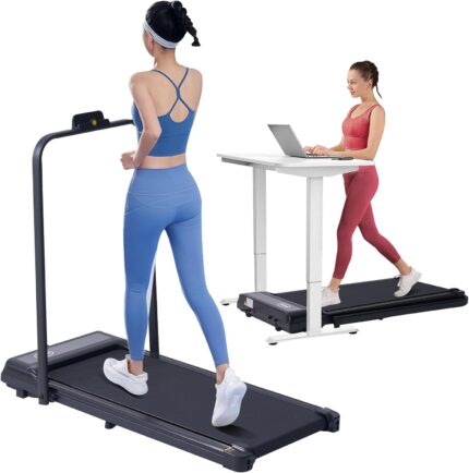 Treadmill with Handles, Folding Foldable Electric Treadmills