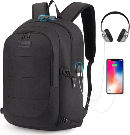 Tzowla Travel Laptop Backpack Water Resistant Anti-Theft Bag with USB