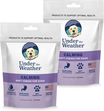 Under the Weather Pet Soft Dog Chew Supplements for Calming and