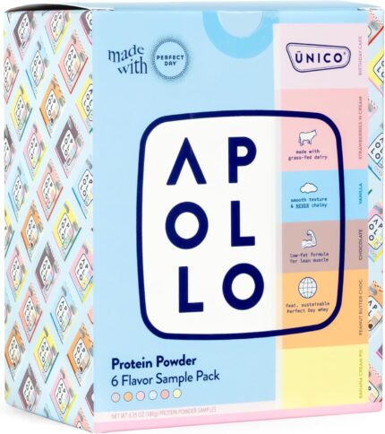 Unico Apollo Protein Powder Samples Variety Pack | Try 6 Flavors in 1