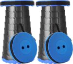Upgraded Foldable Stool Thickened Set of 2, Portable Collapsible Stool