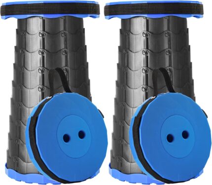Upgraded Foldable Stool Thickened Set of 2, Portable Collapsible Stool