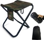 Upgraded Portable Folding Stool, 13 Inch Camping Stool for Adults