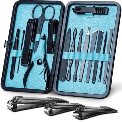 Utopia Care - Manicure Kit for Women and Men, 15-Pcs Manicure Set with