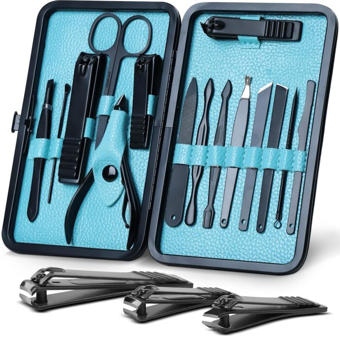 Utopia Care - Manicure Kit for Women and Men, 15-Pcs Manicure Set with