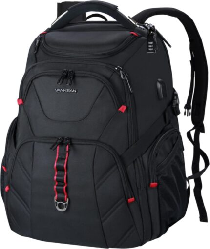 VANKEAN 17.3'' Travel Laptop Backpack TSA Friendly, Water Resistant