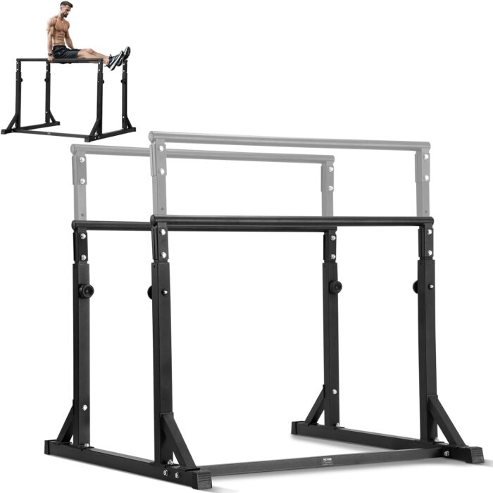 VEVOR Dip Bar, 800 lbs Capacity, Heave Duty Dip Stand