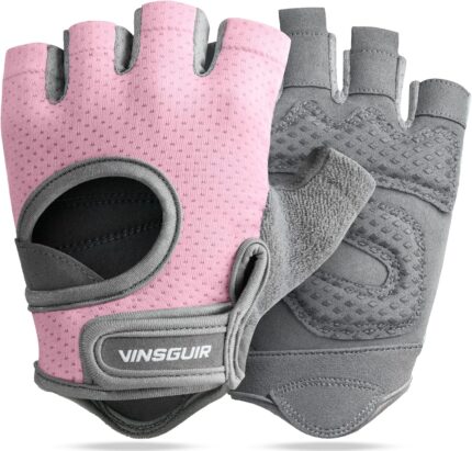 VINSGUIR Breathable Workout Gloves for Women, Weight Lifting