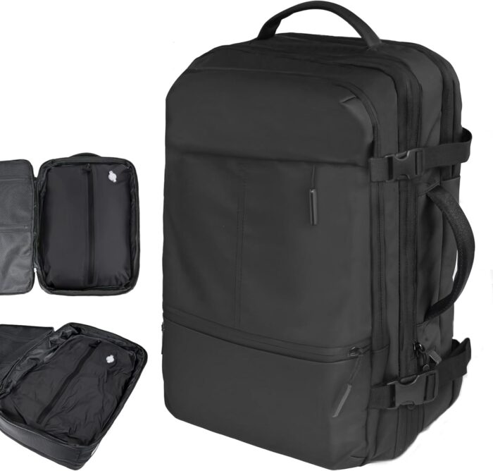 VacPack Backpack with Vacuum Pump, Airback Travel Backpack, 50L