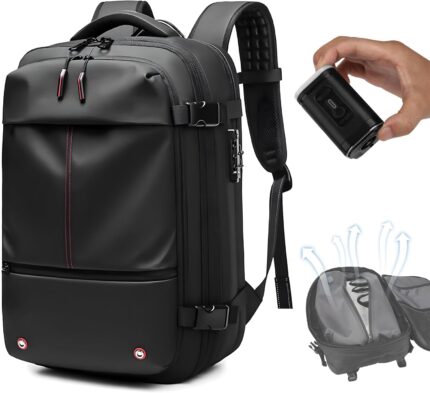 Vacpack Backpack, Air Backpack With Pump, 60L Expandable Backpack with