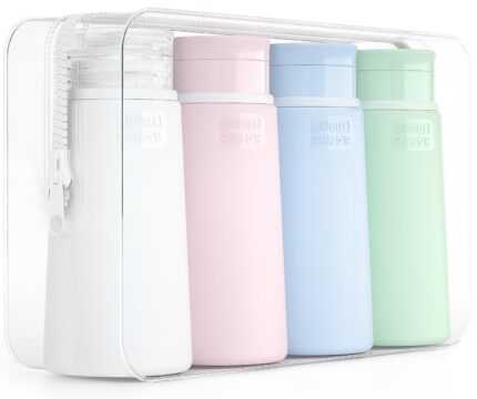Valourgo Travel Bottles for Toiletries, Tsa Approved 3.4oz Portable