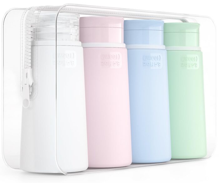 Valourgo Travel Bottles for Toiletries, Tsa Approved 3.4oz Portable