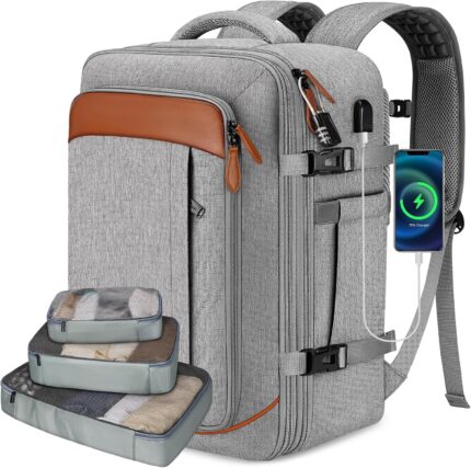 Vancropak Carry on Backpack, Flight Approved Travel Backpack with 3