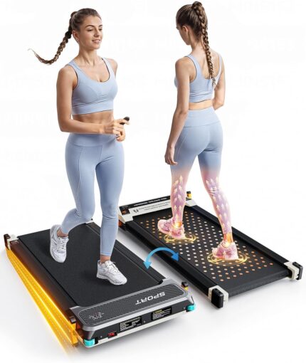 Versatile Walking Pad Treadmill with Incline - Dual-Sided