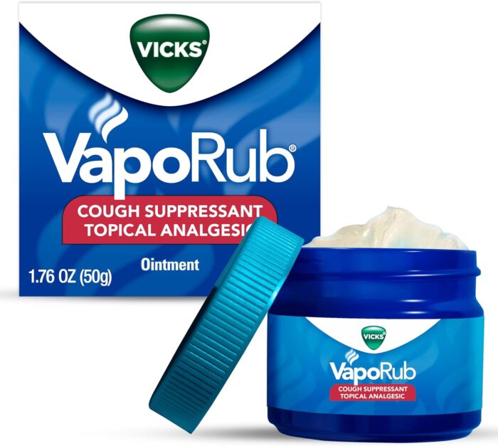 Vicks VapoRub, Original, Cough Suppressant, Topical Chest Rub &