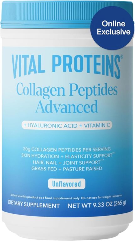 Vital Proteins Collagen Peptides Powder Advanced with Hyaluronic Acid