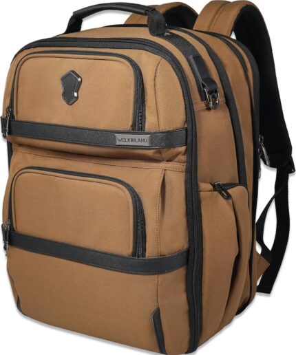 WELKINLAND 20-Pockets Travel Backpack, Carry-On luggage backpacks,