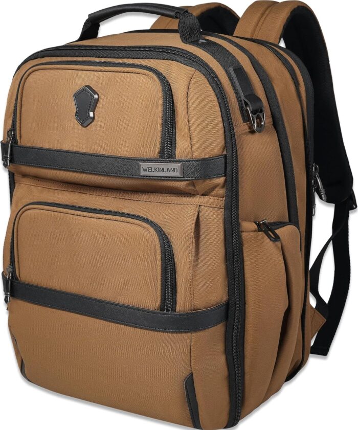 WELKINLAND 20-Pockets Travel Backpack, Carry-On luggage backpacks,