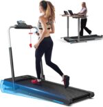 WELLFIT 10% Incline Treadmills for Home, Under Desk Walking