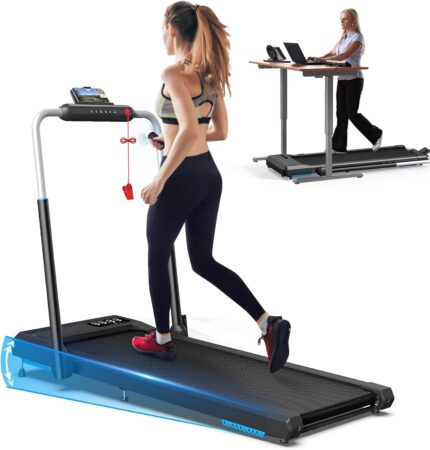 WELLFIT 10% Incline Treadmills for Home, Under Desk Walking