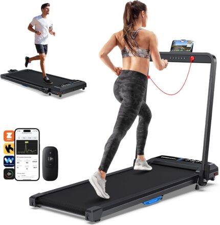 WELLFIT 10% Incline Walking Pad, 2.5HP 4MPH/7.6MPH 265/340