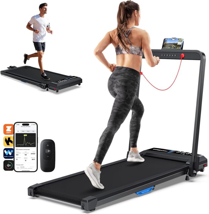 WELLFIT 10% Incline Walking Pad, 2.5HP 4MPH/7.6MPH 265/340