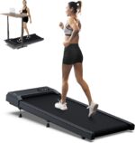 WELLFIT Walking Pad Treadmill with 10% Incline, Under Desk