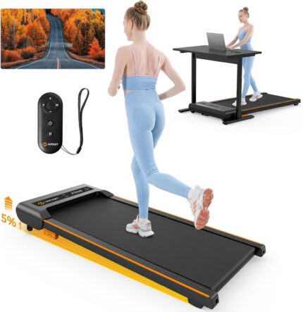 Walking Pad, Under Desk Treadmill with Incline, 300 Lbs