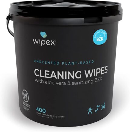 Wipex Gym & Fitness Cleaning Wipes, 400ct Dispensing Bucket