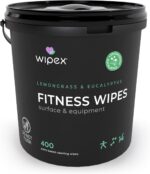 Wipex Gym Wipes Fitness Equipment Wipes, Plant-Based Cloth -