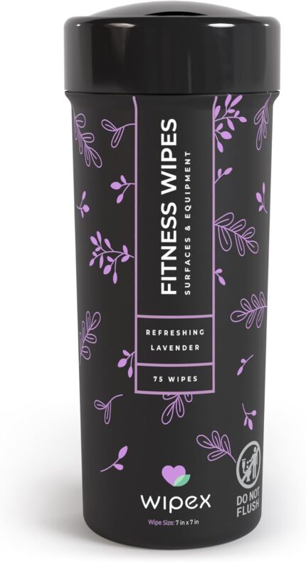Wipex Yoga Mat Cleaner & Fitness Wipes - Natural Lavender &