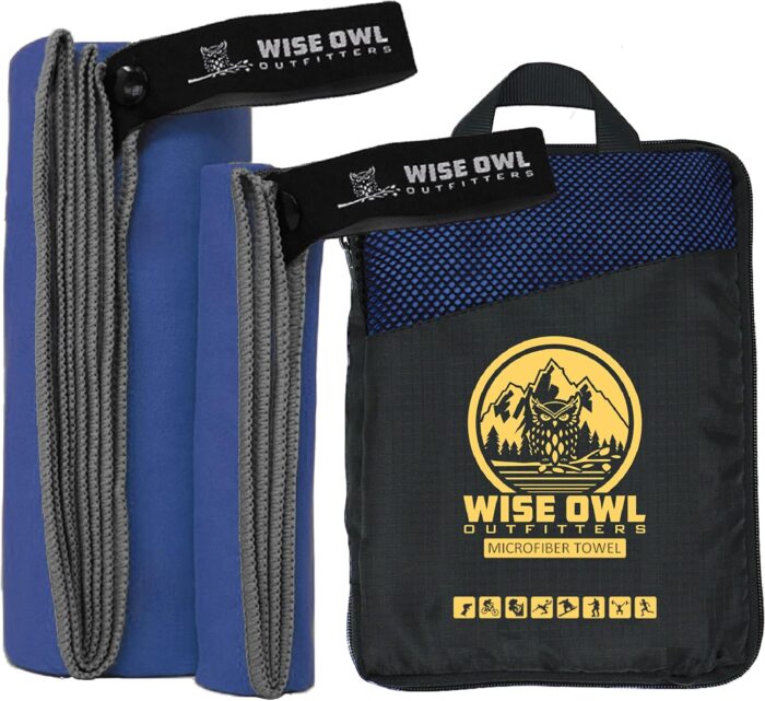 Wise Owl Outfitters Camping Towel - Camping Accessories, Quick Dry
