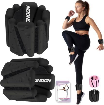 Wrist Ankle Weights Bangles 4lb/2lb for Women, Adjustable